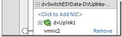 pNIC Added To vDS